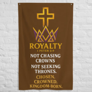 Royalty Vertical Hanging Flag | Marked & Chosen