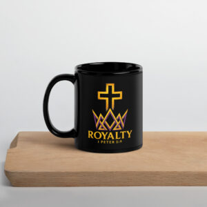 Royalty 11oz Black Glossy Mug | Marked & Chosen