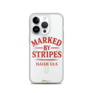 Marked by Stripes Clear MagSafe iPhone Case